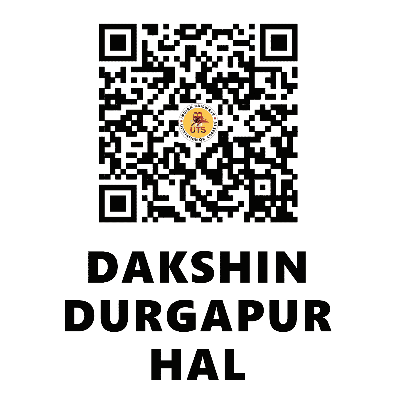 UTS QR Code for DAKSHIN DURGAPUR HAL - DKDP (ER - WEST BENGAL)